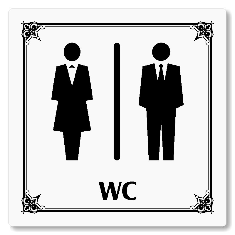 WC společné, 118x118mm, bílá, Nebraska
